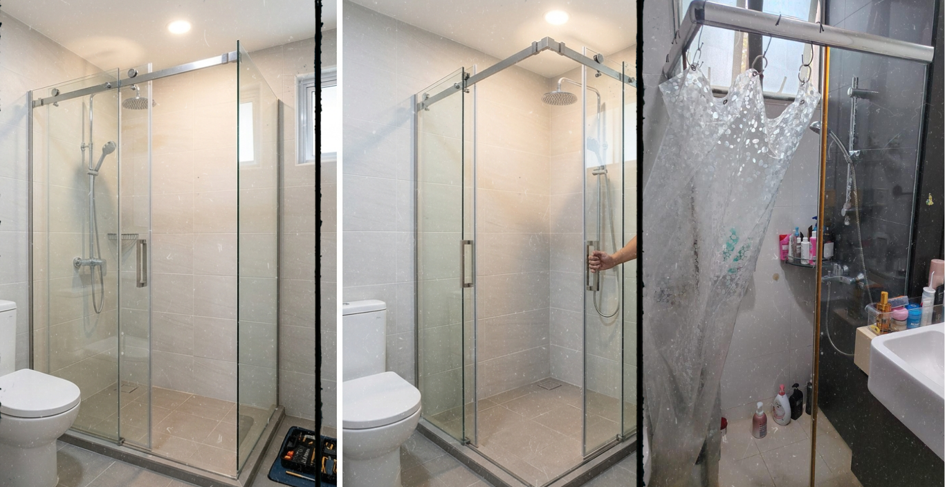 https://techpaysolutions.sg/L-Type Sliding Shower Screen